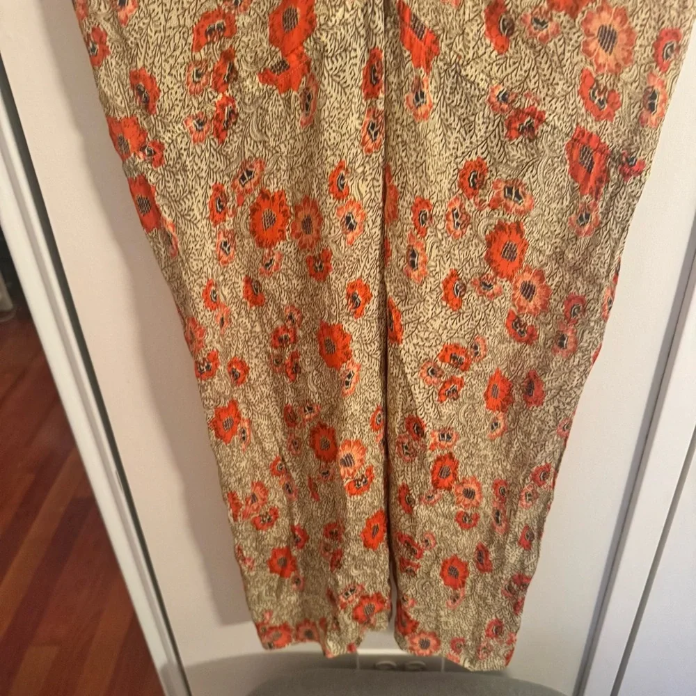 Isabel Marant Floral Mini Dress in Olive and Orange - Picture 3 of 5